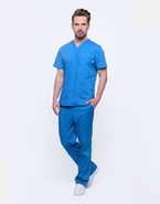 Синий хирургический костюм